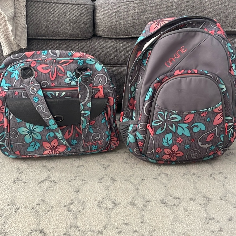 Dakine backpack and laptop bag